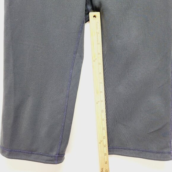 Lululemon Leggings Groove Crop Yoga Pants 8 Black Activewear Stretch Capri - Picture 5 of 9